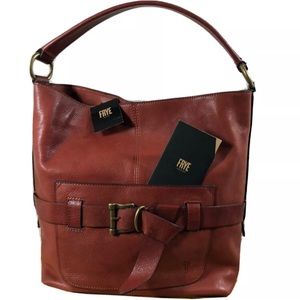 FRYE Kayla knotted hobo in red clay, made for Sundance Catalog NWT $488